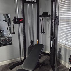 Inspire  FTX  Functional Trainer  w/  Bench.  READ BELOW.  DR0P0FF AVAIL.  FIRM PRICE.
