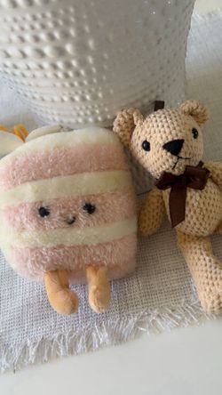 Kawaii Mini cake plushie & Teddy bear