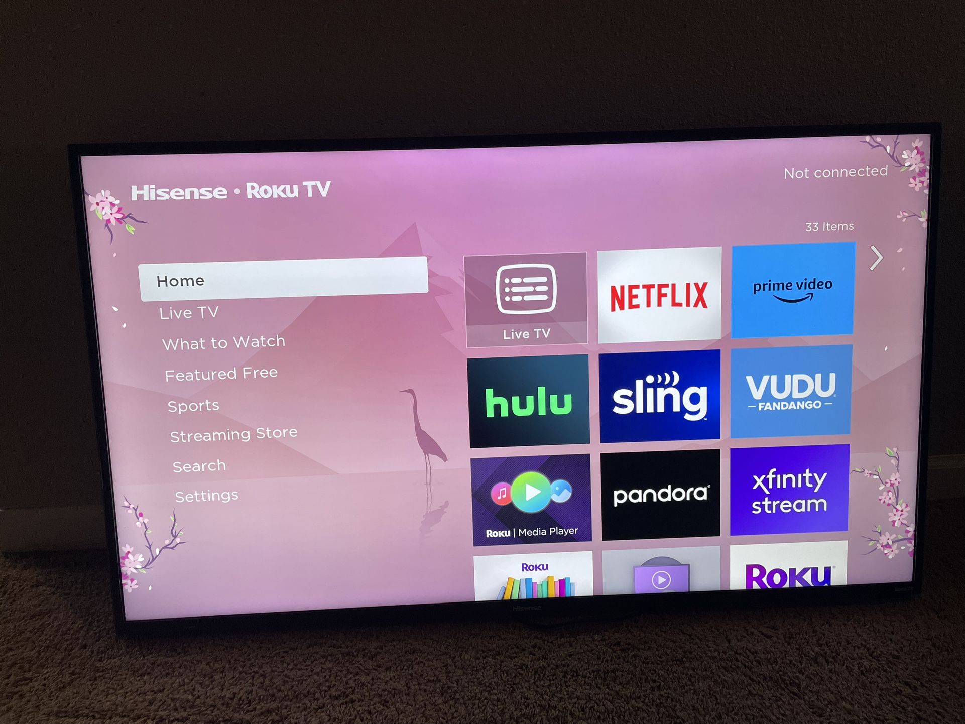 Hisense 50” Roku Tv Model 50R7E