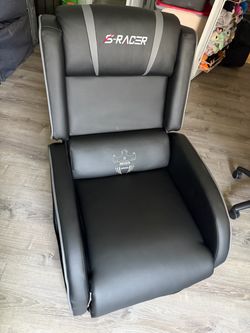 S-Racer Gaming Chair Black PU Leather