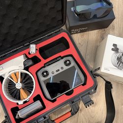 DJI flip with Ray Neo air 2 vr glasses and RC2 controller protective case