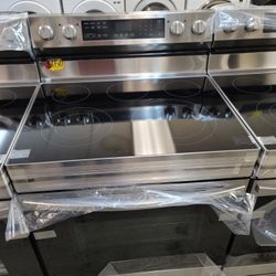 New Samsung Stainless Steel Glass Top 5 Element Convectional Electric 220volt Stove Range Estufa 