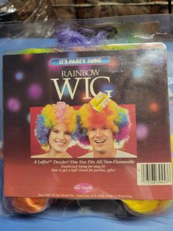 Fun World Rainbow Afro Costume Wig