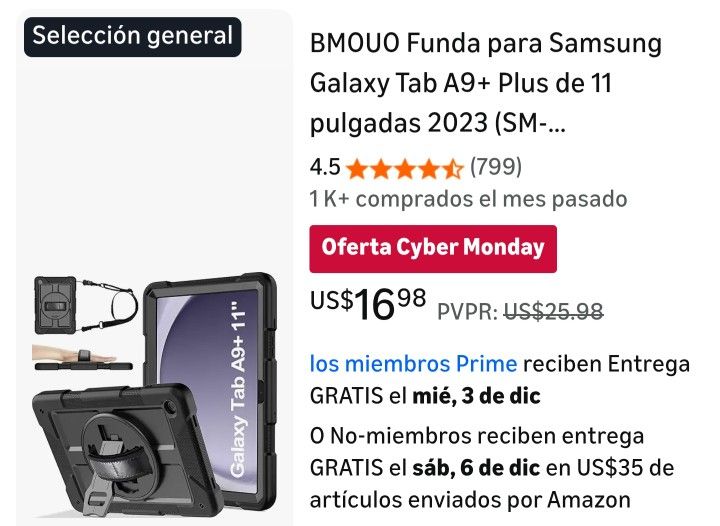 BMOUO Shockproof Case for Samsung Galaxy Tab A9+ Plus 11-inch 2023 (SM-X210/X216/X218), Galaxy Tab A9 Plus with Rotating Stand and Hand/Shoulder Strap