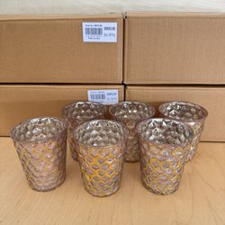 Dimple Rose Gold Candle Votives (set of 23)