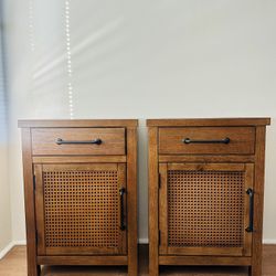 Set of 2 Shelving Units (for Bedside Or Couch-side)