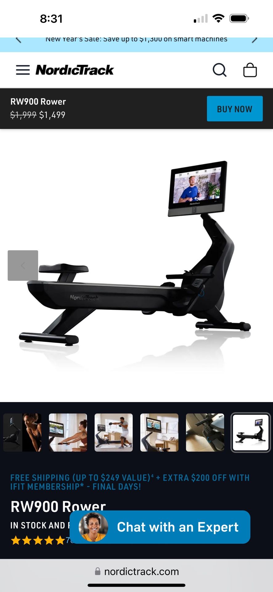 Norditrac Rowing Machine