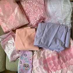 Girly sewing scrap fabric bundle 