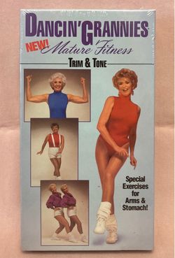 Dancin’ Grannies Mature Fitness Trim & Tone VHS exercise workout video new sealed