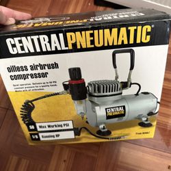 Central Pneumatic Oiless Airbrush Compressor