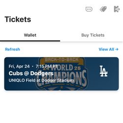 Dodger Tickets 