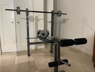 Adjustable bench press + Dumbbells