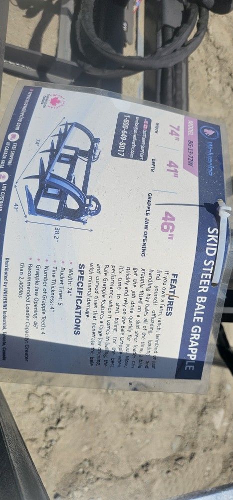 Skid Steer Bale Grapple