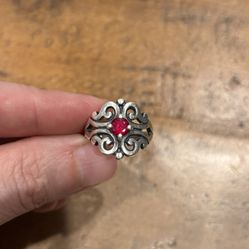 James Avery Sterling Silver Ruby Ring for Sale in Fulshear TX OfferUp