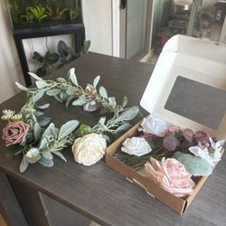 9 Center Piece Wedding Flower Wreaths
