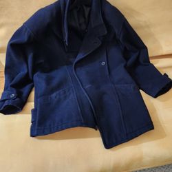 Pea Coat, Men's, Large