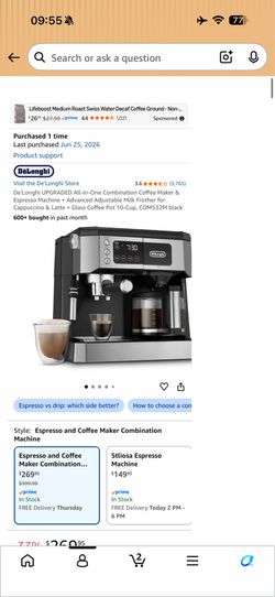 Delonghi All-in-one coffee maker
