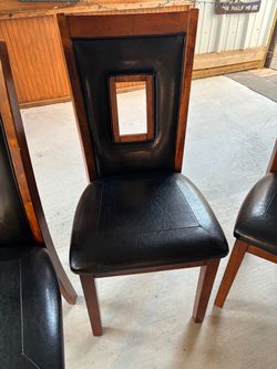 Wooden Chairs (4) —