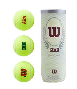 Kith Wilson Tennis Ball 3-Pack 2色セット Kith x Wilson Tennis Ball (3 Pack) Yellow - FW24 - US