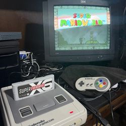 1Chip Super Nintendo/Famicom with Super Everdrive x6 and 2 controllers