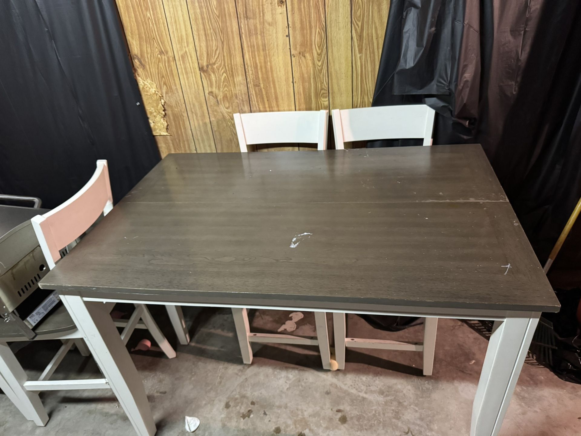 High table and chairs