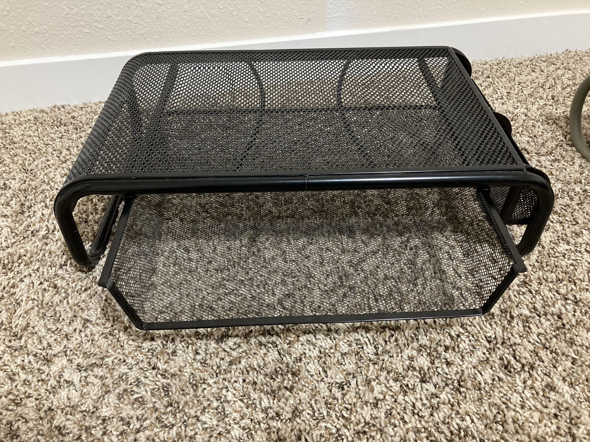 Metal Laptop Desk Stand With Drawer