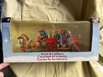 Vintage Horse Pulled Fire Wagon - Collectible Figurine