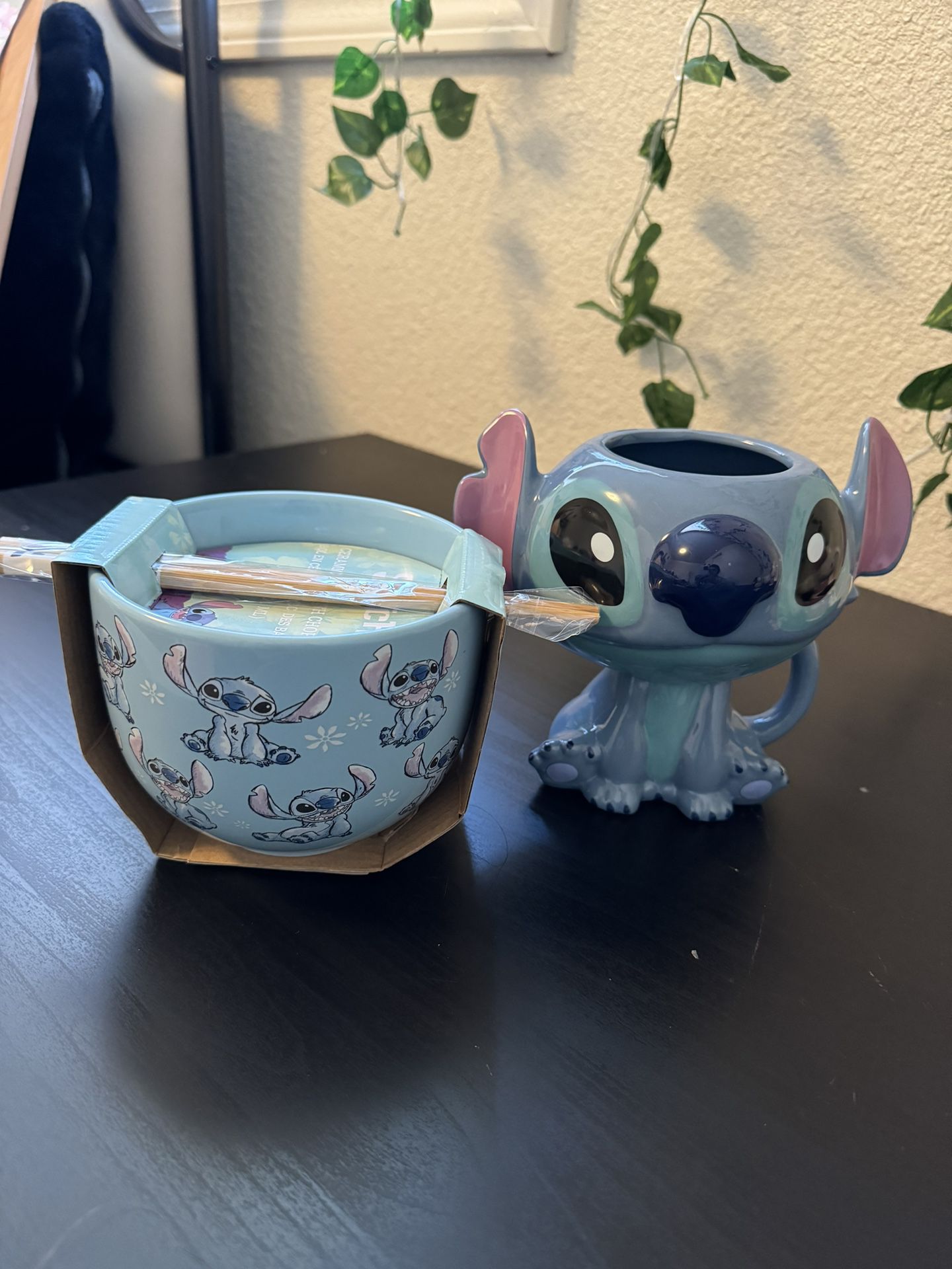 LILO And Stitch Set Noodle Bowl And Coffee Mic 