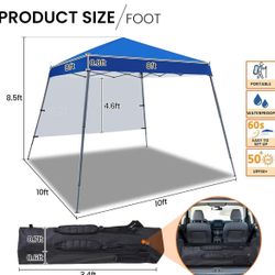 Backpacking Pop-Up Tent, 10 x 10 Inch Base,