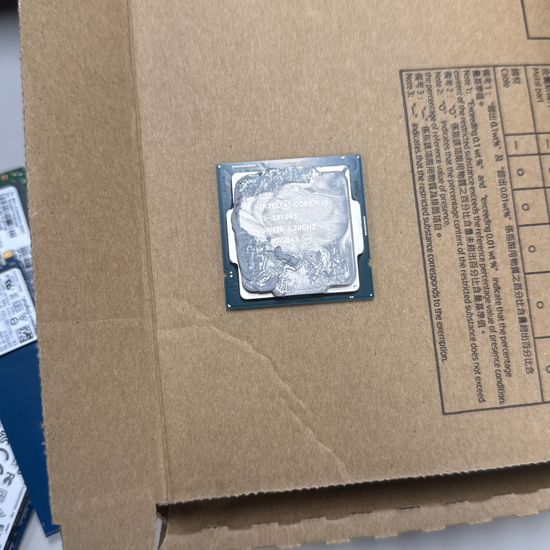 Intel I5 CPU 10500T