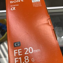 Sony 20mm 1.8 FF