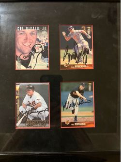 Cal Ripken, Mussina/others signed cards