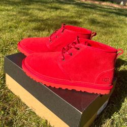 Red Uggs Men Sz 11 Ds Rep Box 
