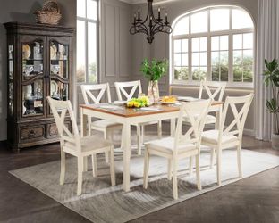 7 Piece Solid Wood Dining Set