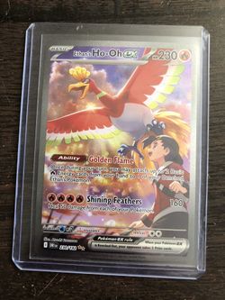 Pokemon Ethan's Ho-Oh ex 230/182 Destined Rivals Special Illustration Rare NM