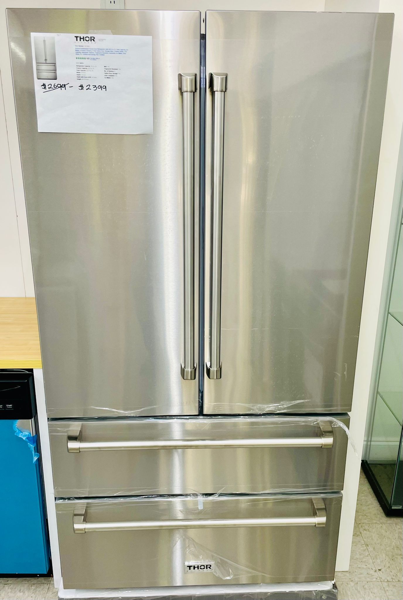 🔥🔥36” Thor French Door Refrigerator
