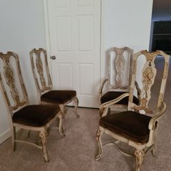 DREXEL HERITAGE "SKETCHBOOK" CHINOISERIE DINING CHAIRS