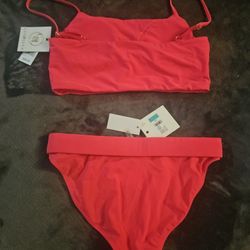 Hot Pink Bikini 2 Piece Set