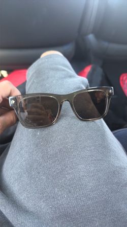 Prada PR A17S rectangular sunglasses in black acetate