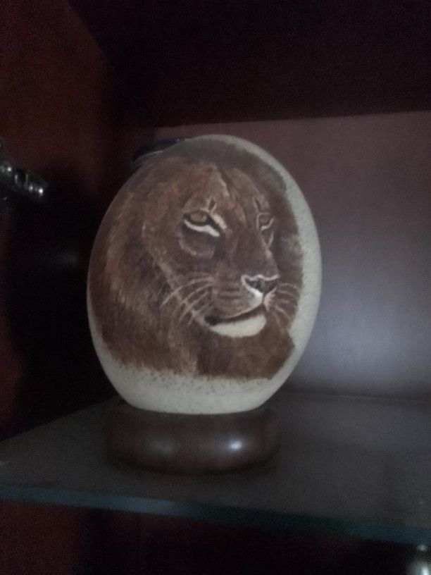 Ostrich Egg Hand Painted