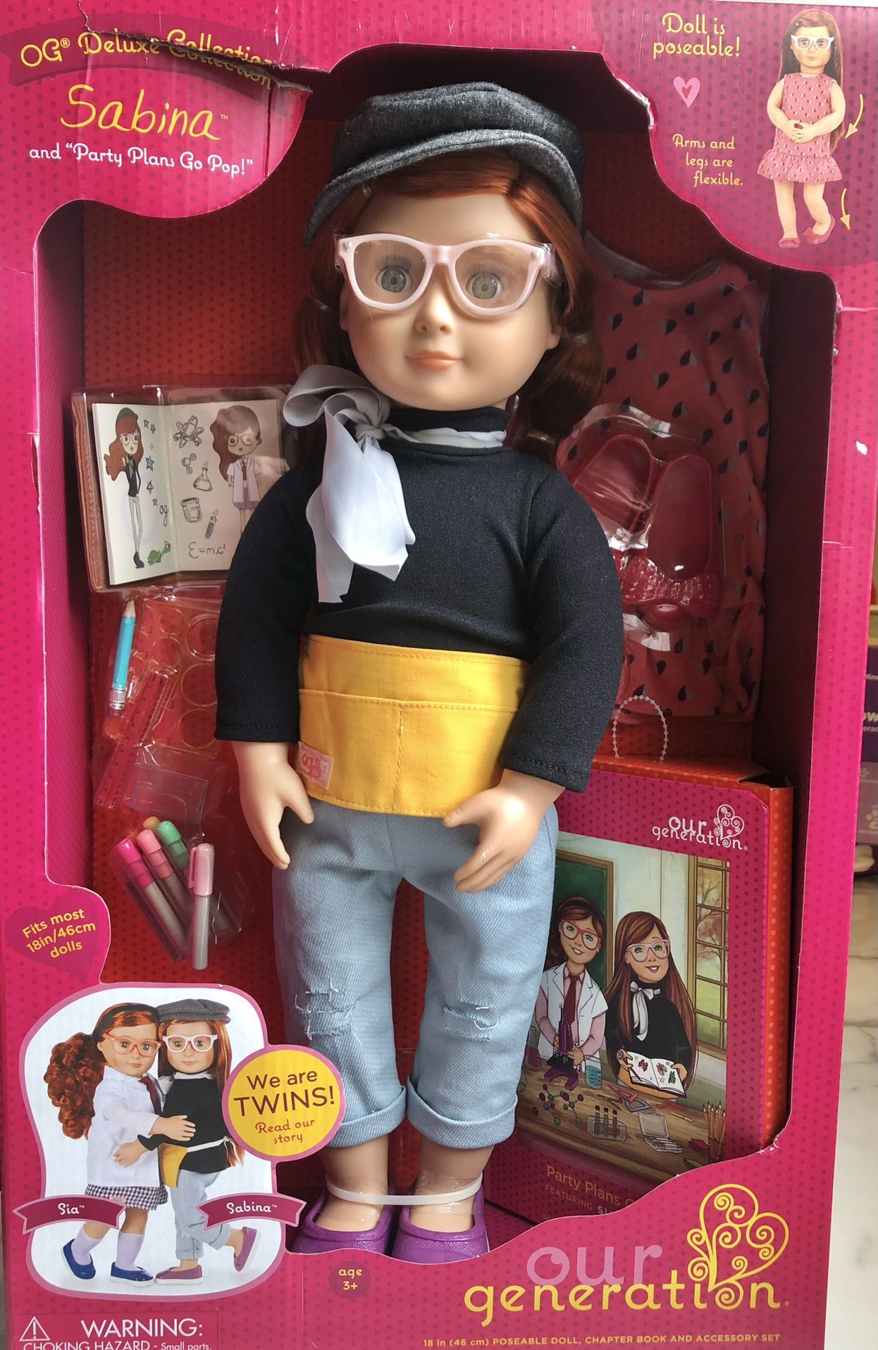 New Our Generation Sabina Doll 18” (Retired)