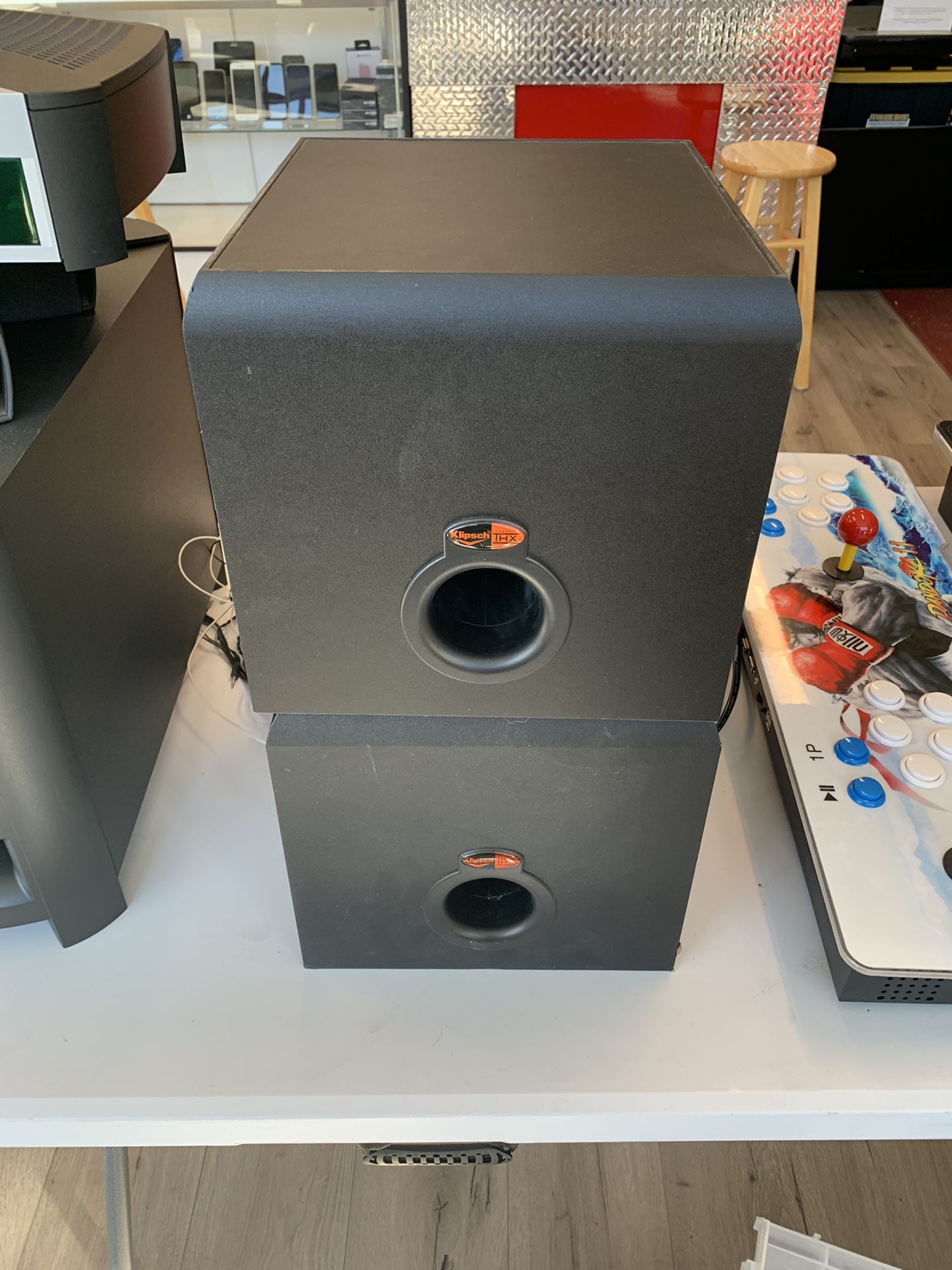 Klipsch 3pc Speaker Set w/Powered Subwoofer $100