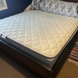 Firm Queen Mattress and 14 Inch Metal Platform