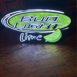 Bud Light Lime Neon Sign 