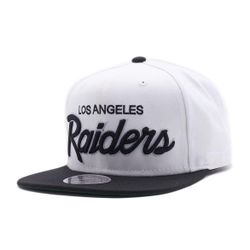 Los Angeles Raiders Vintage Script Snapback Hat