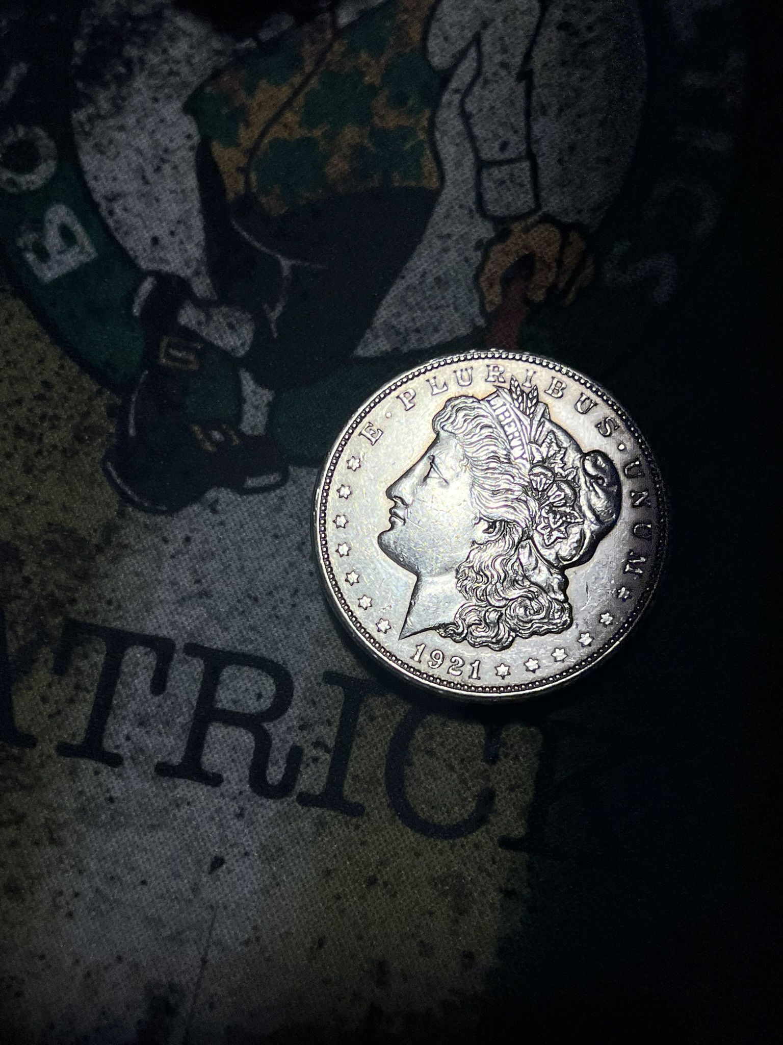 1921 D Morgan Silver Dollar 