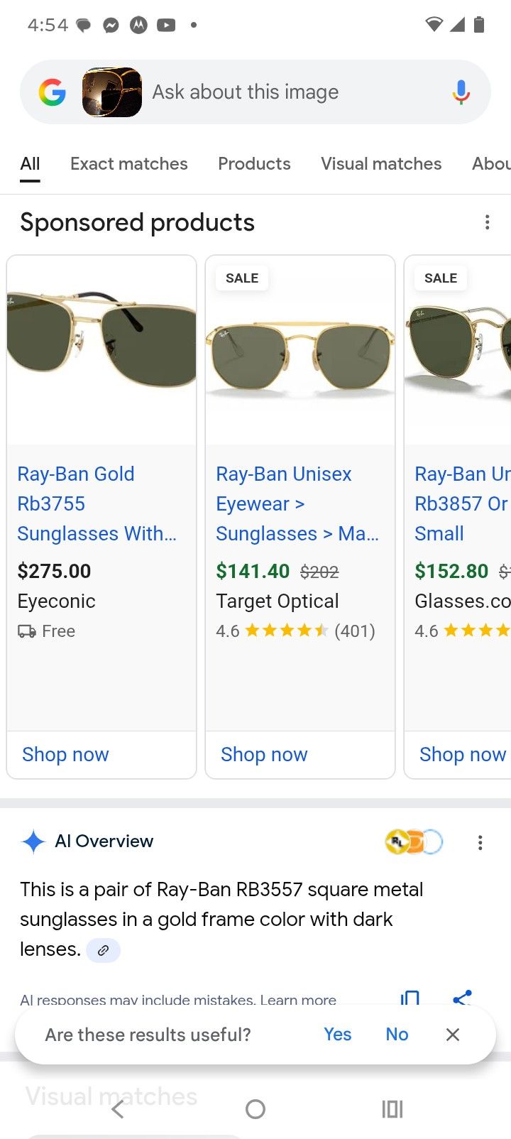 Ray Ban Sunglasses