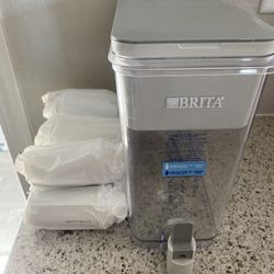 Brita Standard UltraMax Water Filter Dispenser Gray Extra Large + 7 Filters 