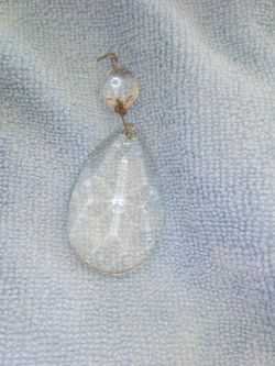 Teardrop vintage Cristal chandler prisms