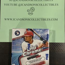 2025 Topps Chrome Update Series Baseball Mega Box